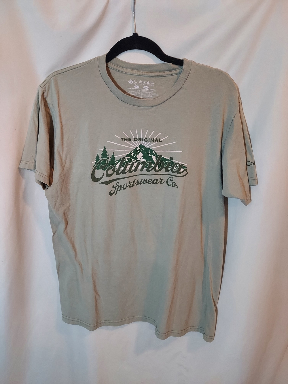 Columbia Men's The Original Graphic T-Shirt - Surplus Green / Khaki Size L